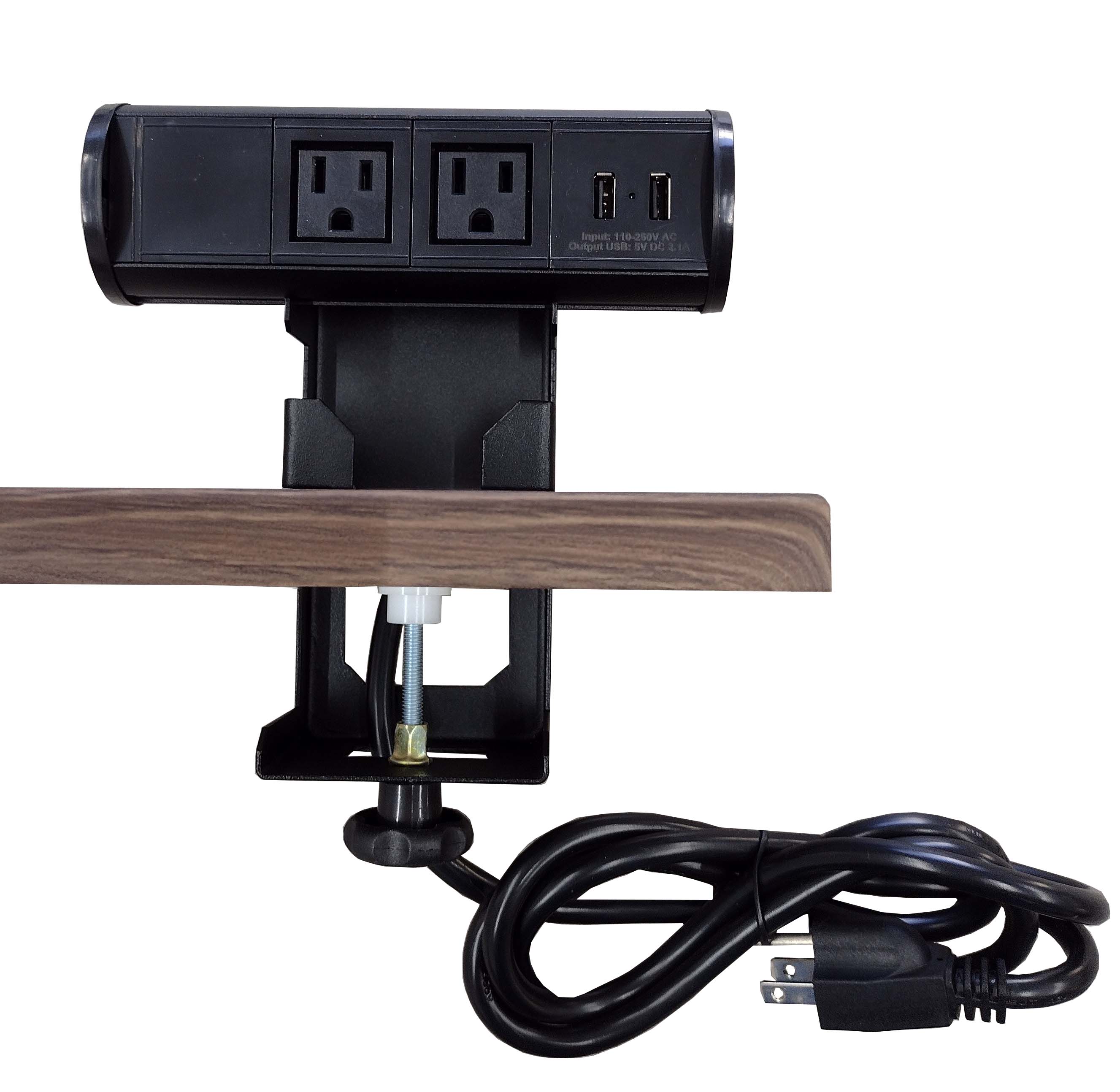 TOTEM DESK 2 TOMAS ELECTRICAS, 2 TOMAS USB